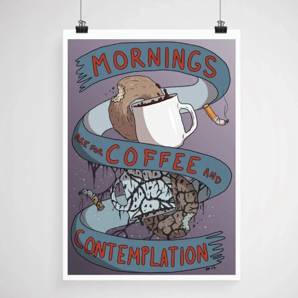 stranger things | coffee + contemplation art print 5x7